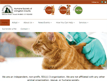 Tablet Screenshot of humane-livingston.org